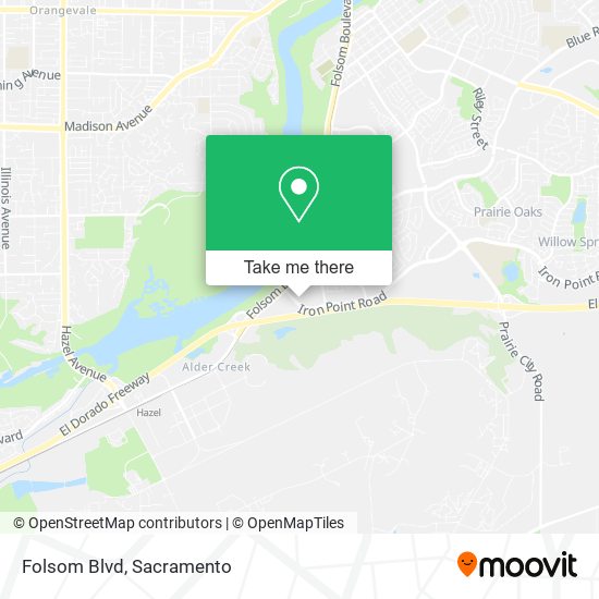 Folsom Blvd map