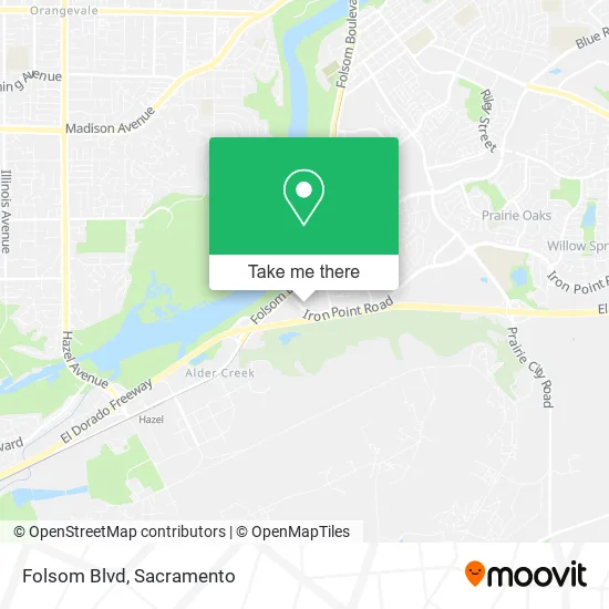 Mapa de Folsom Blvd