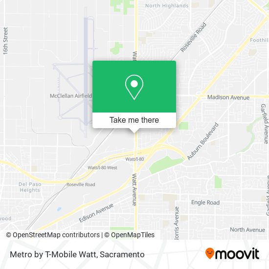 Mapa de Metro by T-Mobile Watt