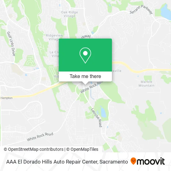 AAA El Dorado Hills Auto Repair Center map