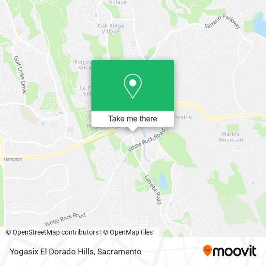 Yogasix El Dorado Hills map