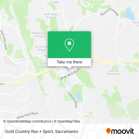 Gold Country Run + Sport map