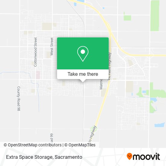 Extra Space Storage map