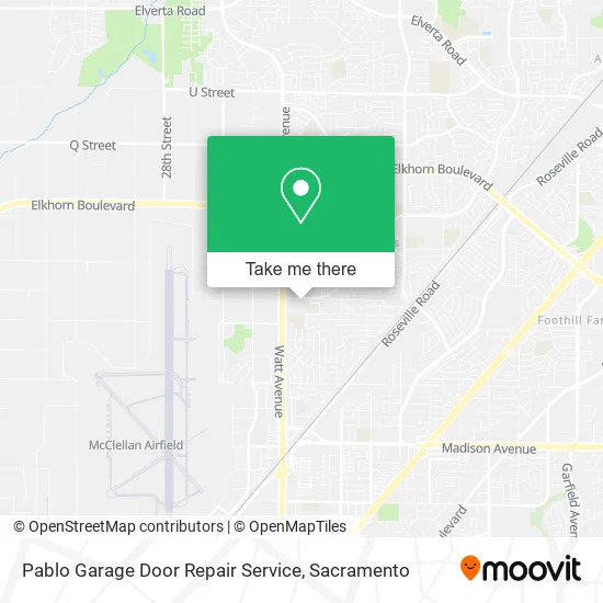 Pablo Garage Door Repair Service map