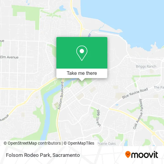 Folsom Rodeo Park map