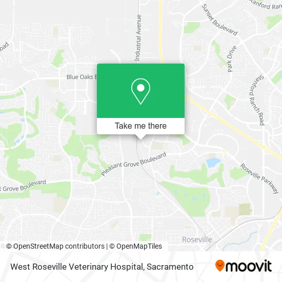 Mapa de West Roseville Veterinary Hospital