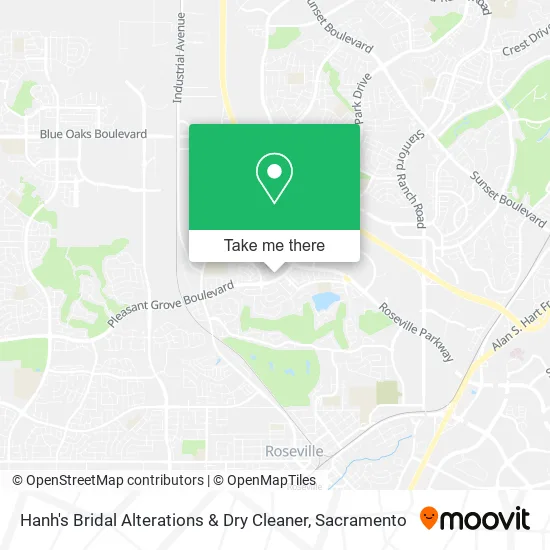Hanh's Bridal Alterations & Dry Cleaner map