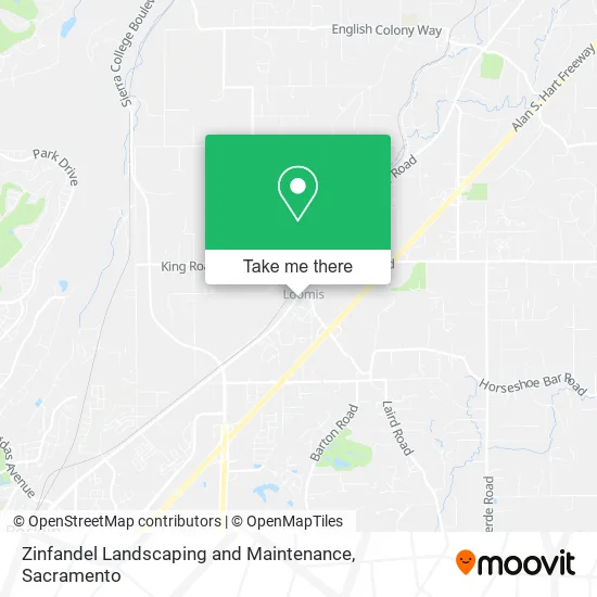 Zinfandel Landscaping and Maintenance map