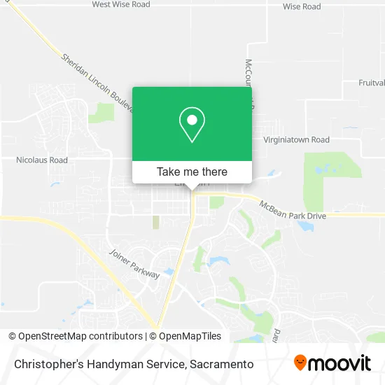 Christopher's Handyman Service map