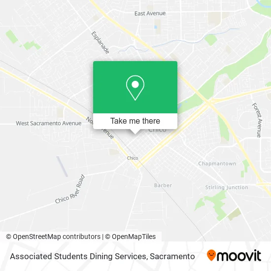 Associated Students Dining Services map