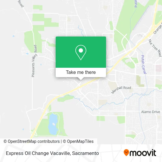 Express Oil Change Vacaville map