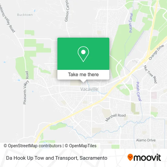 Da Hook Up Tow and Transport map