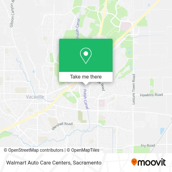 Mapa de Walmart Auto Care Centers