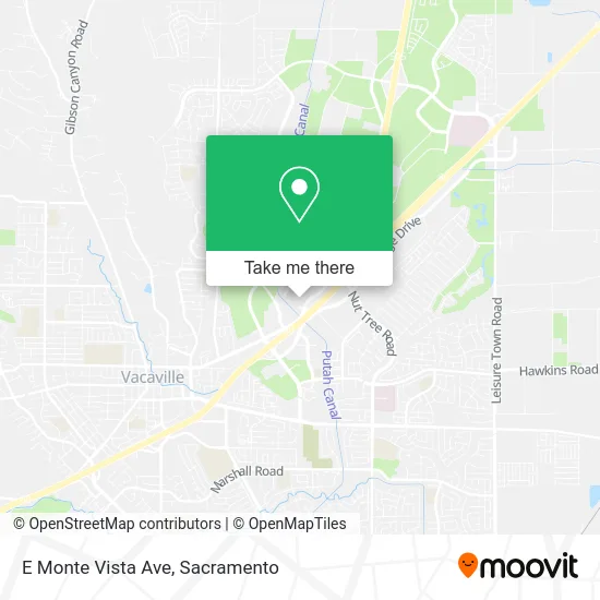 E Monte Vista Ave map
