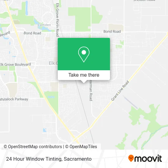 24 Hour Window Tinting map