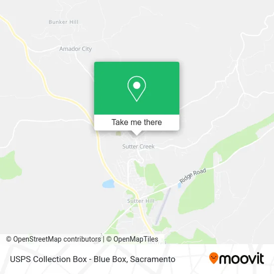 USPS Collection Box - Blue Box map