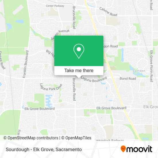 Sourdough - Elk Grove map