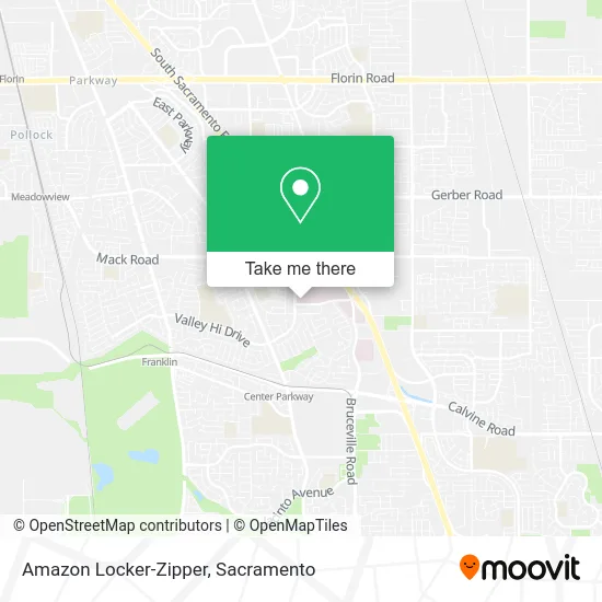 Amazon Locker-Zipper map