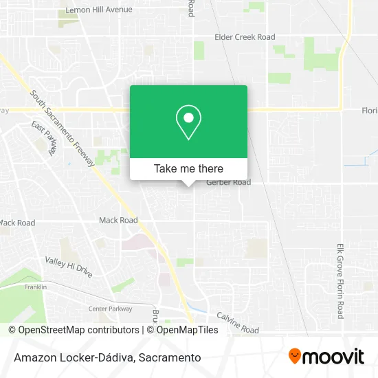 Amazon Locker-Dádiva map
