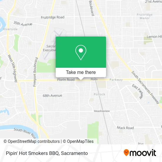Pipin' Hot Smokers BBQ map
