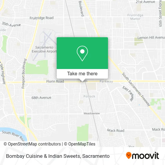 Bombay Cuisine & Indian Sweets map