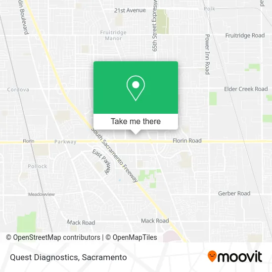 Quest Diagnostics map