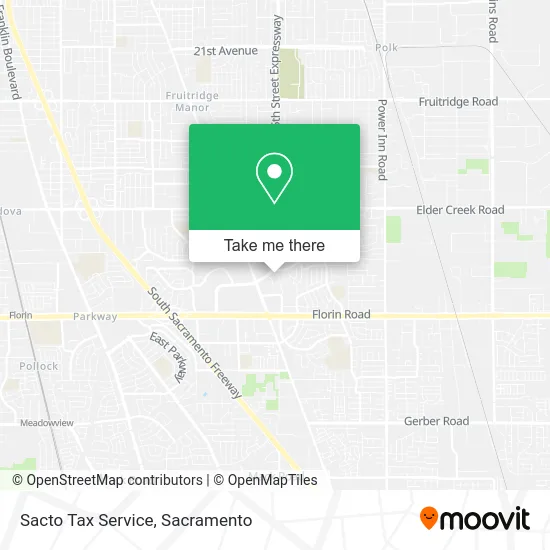 Sacto Tax Service map