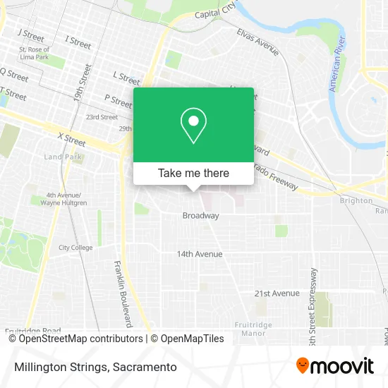 Millington Strings map