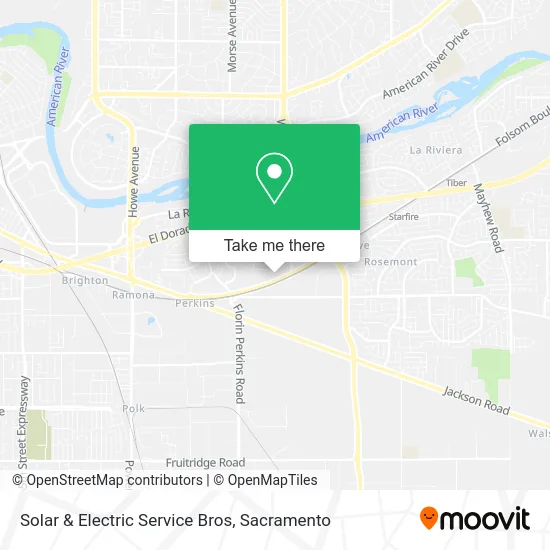 Solar & Electric Service Bros map