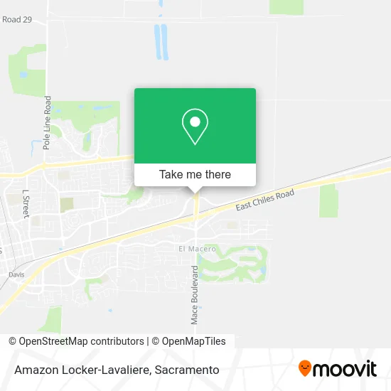 Amazon Locker-Lavaliere map