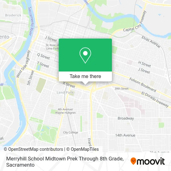 Merryhill School Midtown Prek Through 8th Grade map