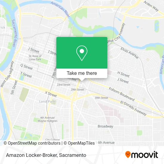 Amazon Locker-Broker map