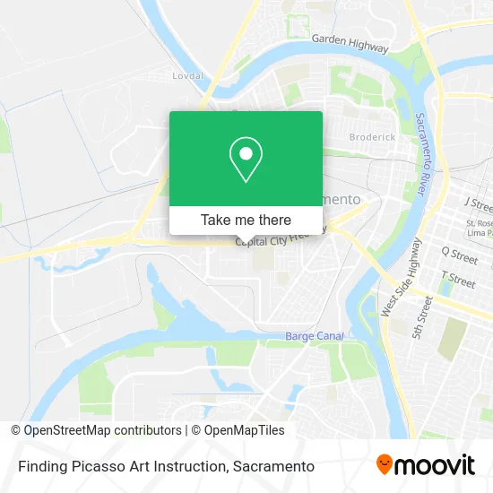 Finding Picasso Art Instruction map