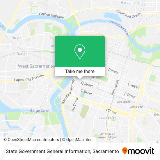 State Government General Information map