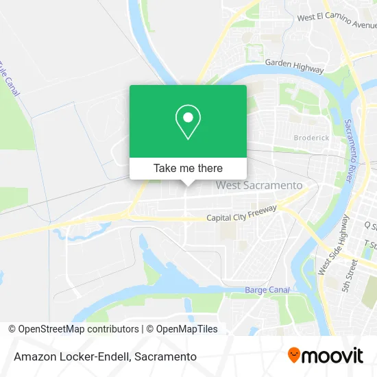 Mapa de Amazon Locker-Endell