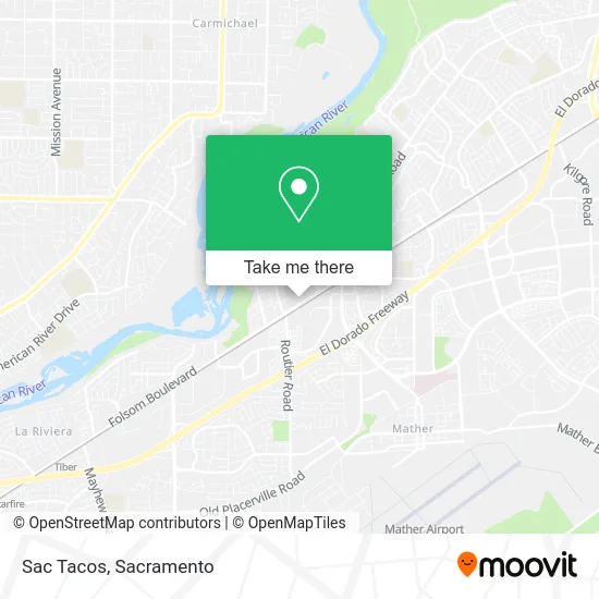 Sac Tacos map