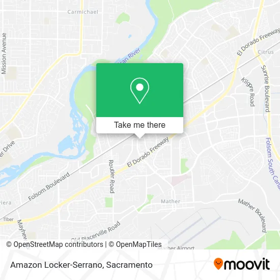 Amazon Locker-Serrano map