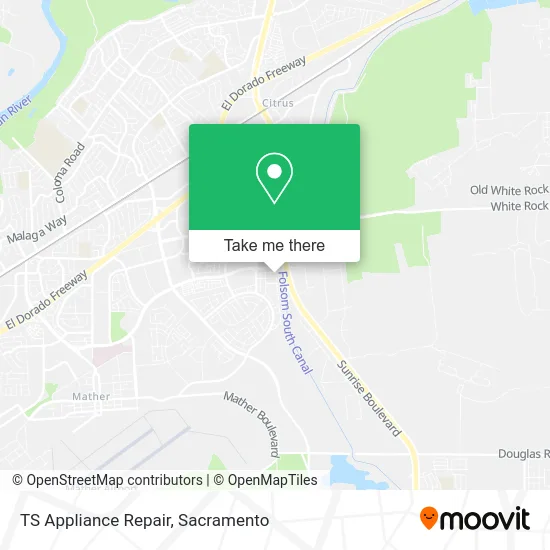 TS Appliance Repair map