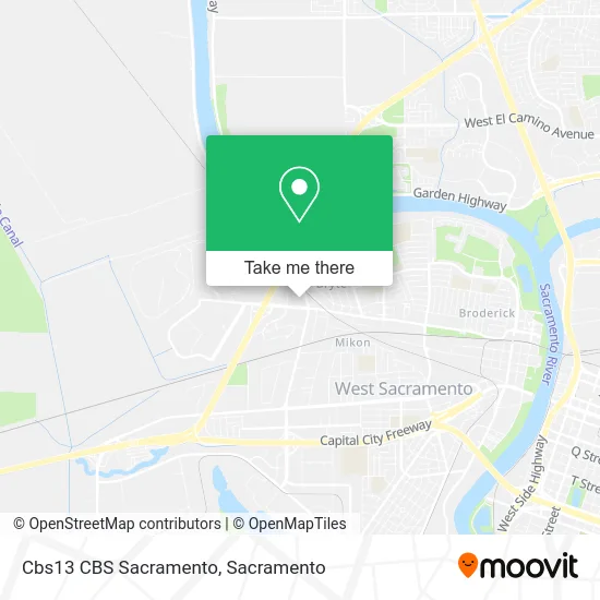 Mapa de Cbs13 CBS Sacramento