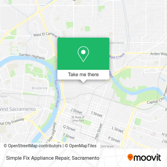 Simple Fix Appliance Repair map