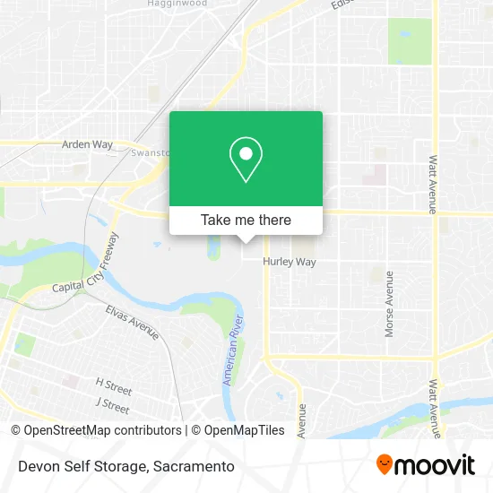 Devon Self Storage map