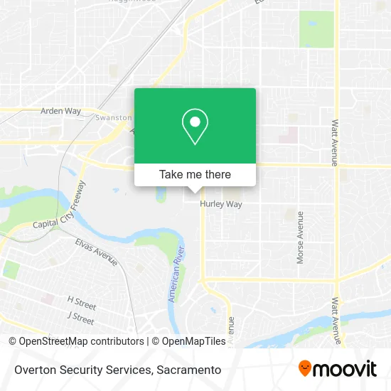 Overton Security Services map
