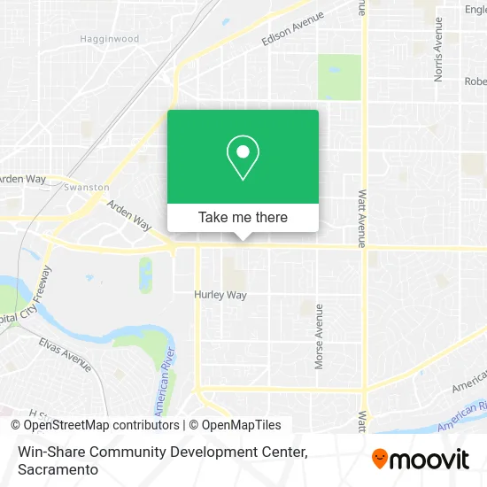 Win-Share Community Development Center map