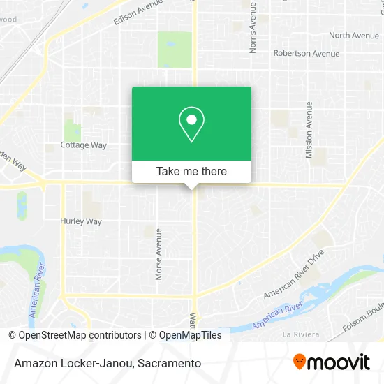 Amazon Locker-Janou map
