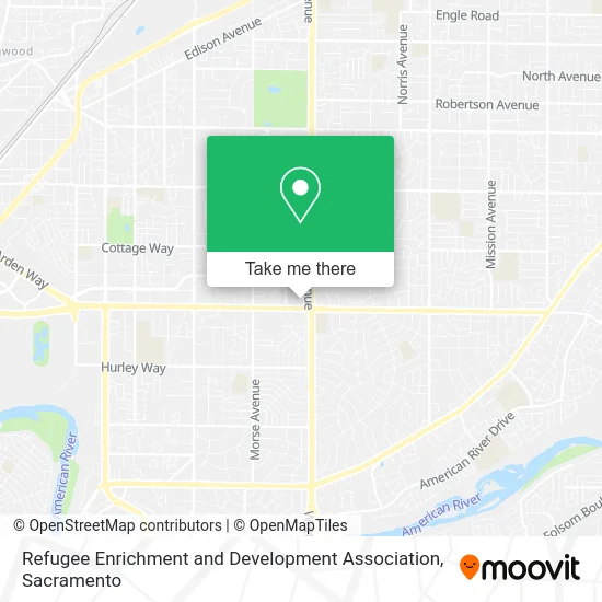 Refugee Enrichment and Development Association map