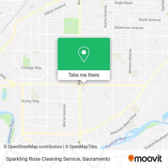 Sparkling Rose Cleaning Service map