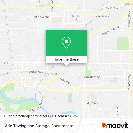 Mapa de Arlo Towing and Storage