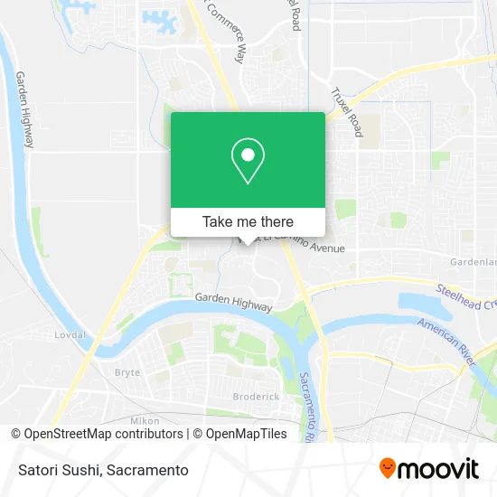 Satori Sushi map