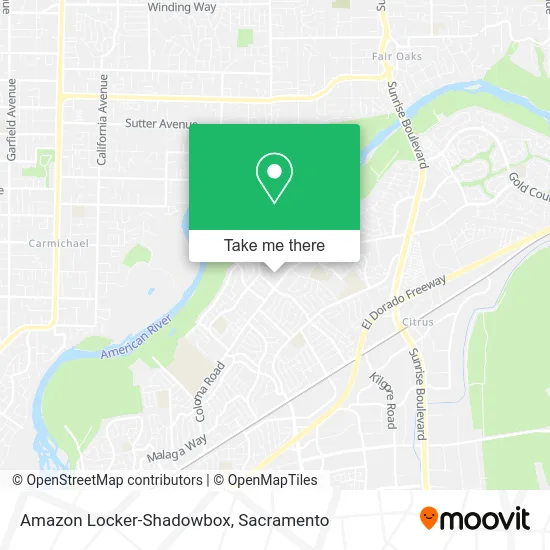 Amazon Locker-Shadowbox map