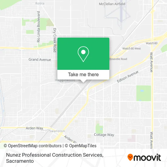 Nunez Professional Construction Services map